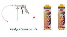 1   pistolet + 2 cartouches de corps creux avec option raccord prolongateur