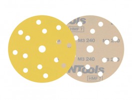 10 disques de ponçage  velcro grain 320 format 150mm 14+1 trous HMF Pro